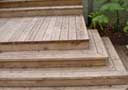 Wooden deck and stairs